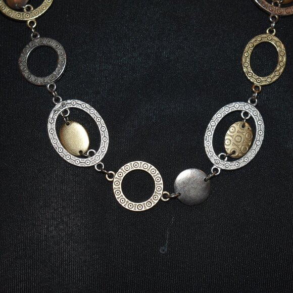 Premier Designs Gold & Silver Toned Necklace - Picture 2 of 4